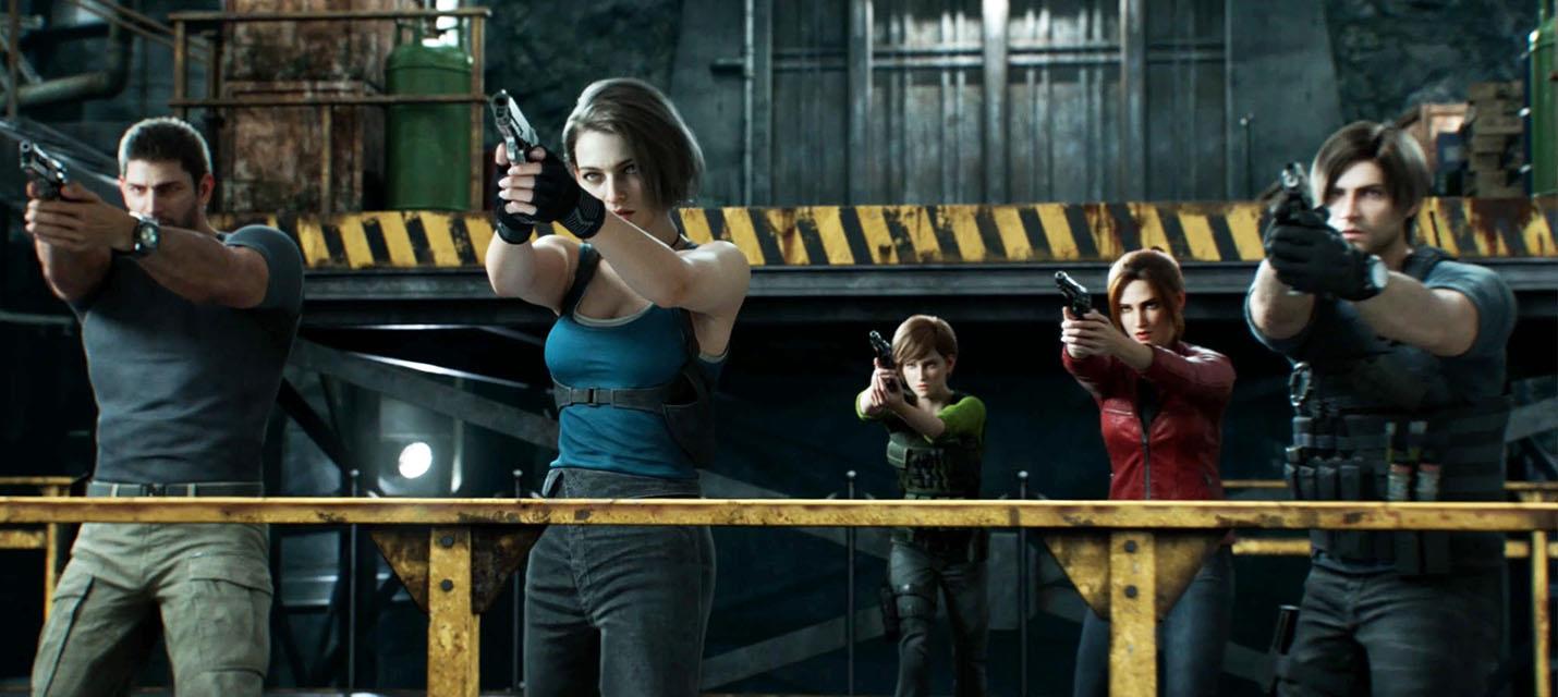 Изображение к Леон, Джилл, Крисс и Клэр на провом Resident Evil: Death Island, премьера 7 июля