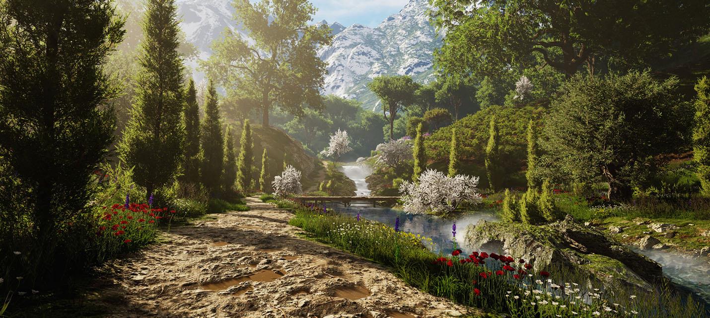 Изображение к Туссент на Unreal Engine — художник Ubisoft создал сцену, вдохновленную The Witcher 3: Wild Hunt