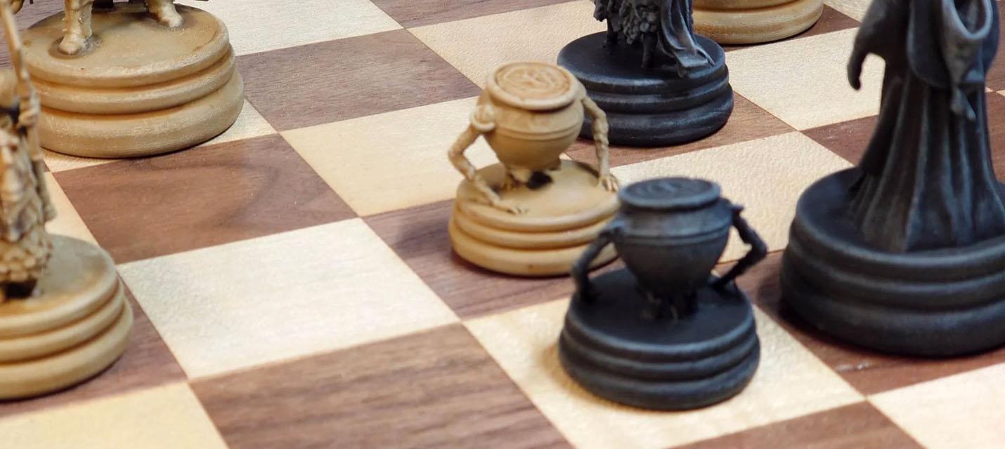 Изображение к Фото: шахматные фигуры по мотивам Elden Ring