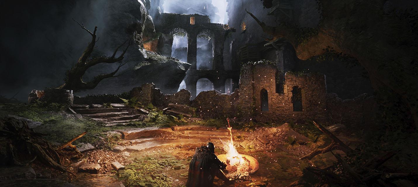 Изображение к Художник воссоздал Храм Огня из Dark Souls на Unreal Engine 5