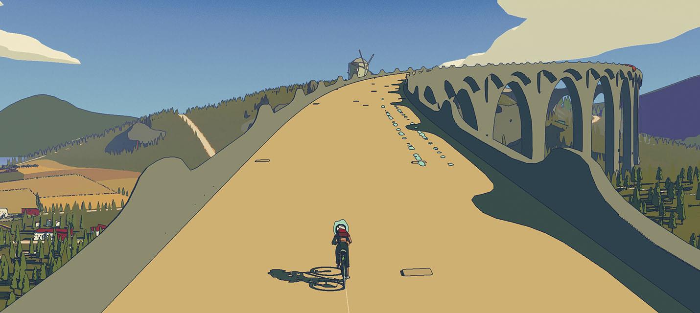 Изображение к Первый трейлер адвенчуры о курьере на велосипеде-призраке Ghost Bike