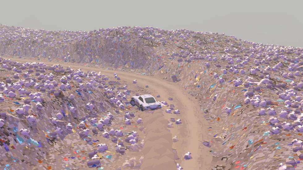 Indie - Анонсирован Garbage Country — созерцательный «симулятор езды» по пиксельной пустыне - screenshot 4