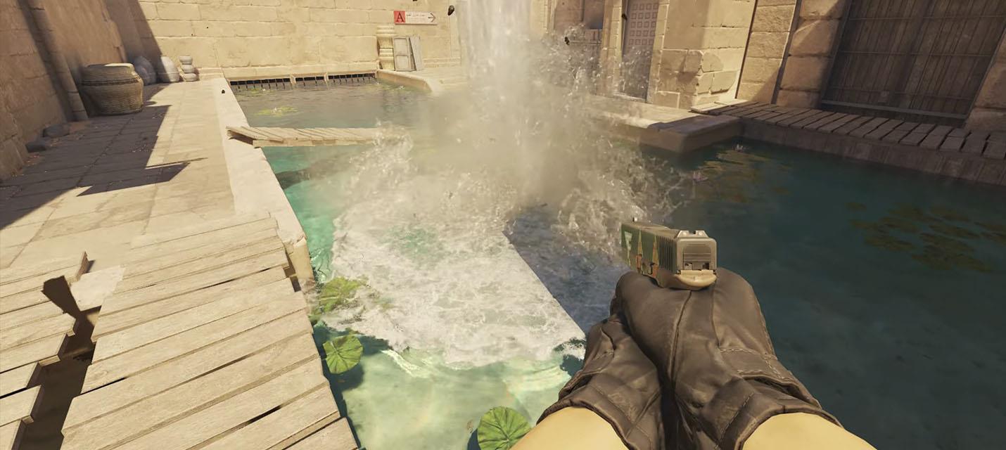 Изображение к В бете Counter-Strike 2 курицы научились плавать, болото стало реалистичнее
