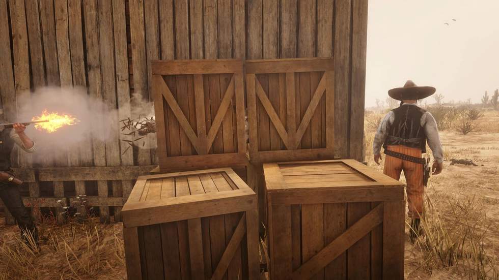 Red Dead Redemption 2 - Мод добавляет в Red Dead Redemption 2 простреливаемые поверхности - screenshot 4