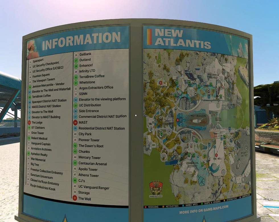 Моддер добавил информационный стенд с картой Новой Атлантиды в Starfie