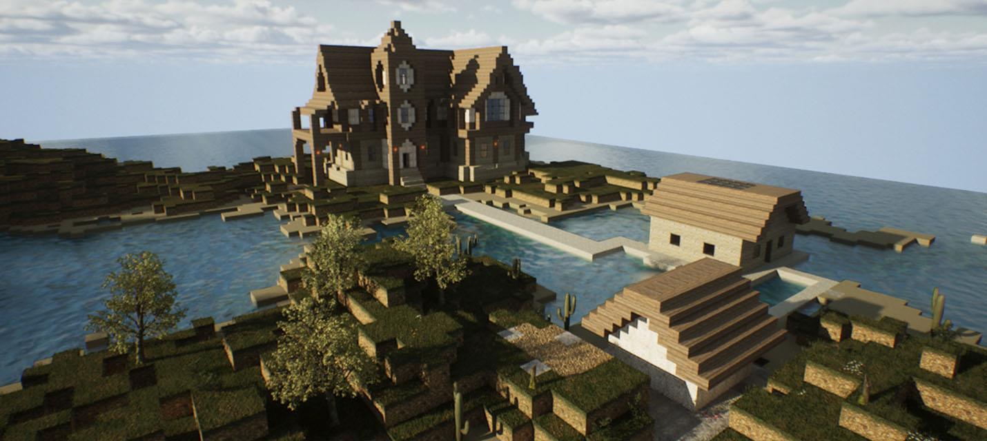 Изображение к Для Unreal Engine создали плагин, генерирующий миры в стиле Minecraft