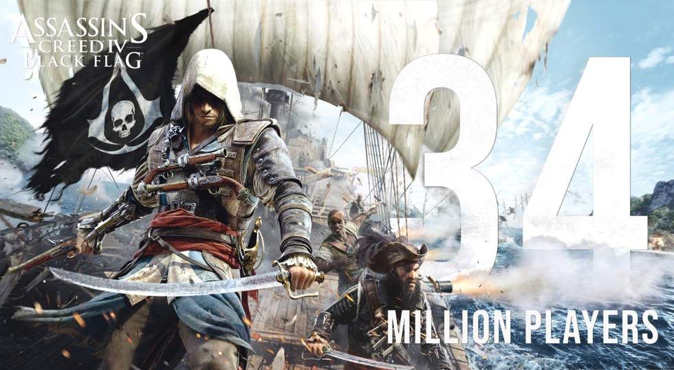 Ubisoft - За 10 лет в Assassin's Creed IV: Black Flag сыграло 34 млн человек - screenshot 1