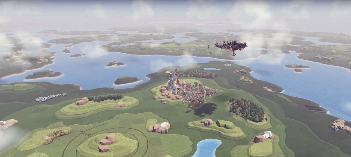 Изображение к Геймплейный трейлер «градостроя» Airborne Empire