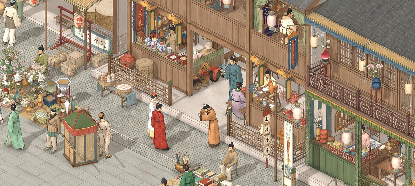 Изображение к Анонсирована песочница The Bustling World в сеттинге Древнего Китая