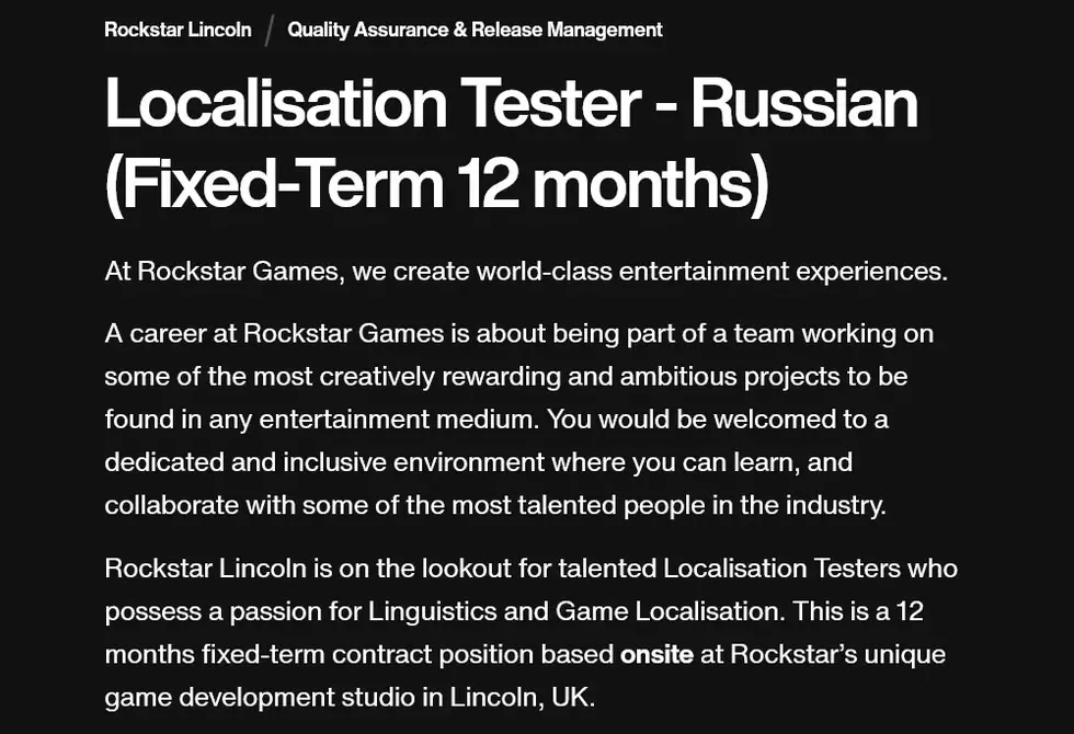 Похоже, Grand Theft Auto VI получит локализацию на русский язык