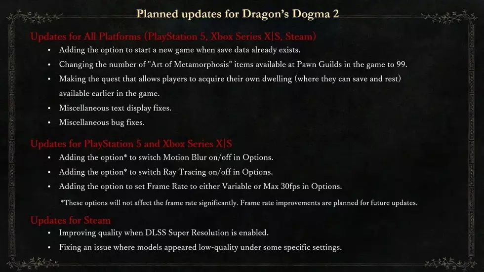 В Dragon’s Dogma 2 добавят возможность начинать новую игру