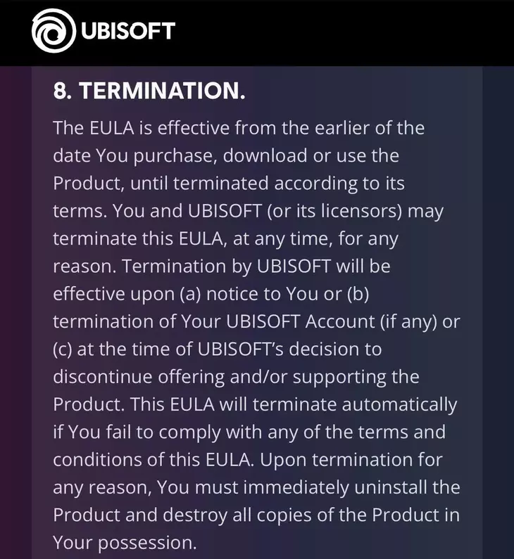 Ubisoft не единственная, кто может потребовать «уничтожить» вашу копию игры