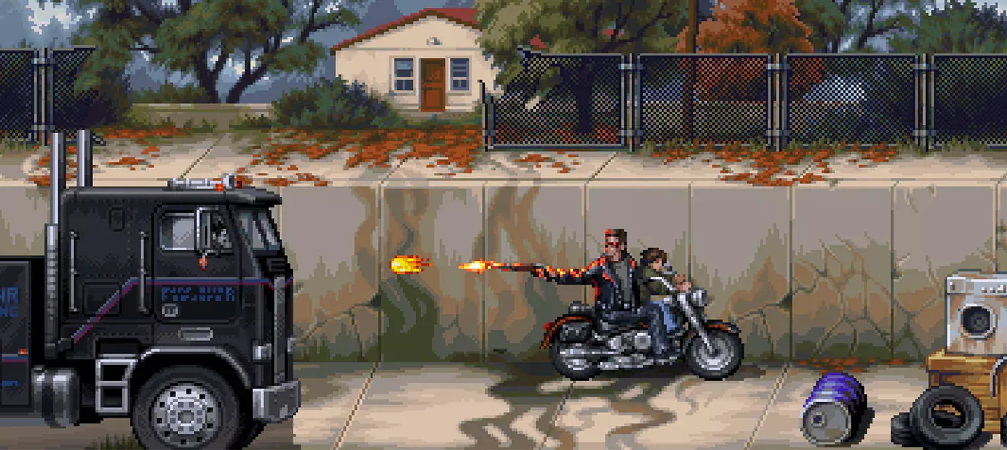 Ретро-сайдскроллер Terminator ...