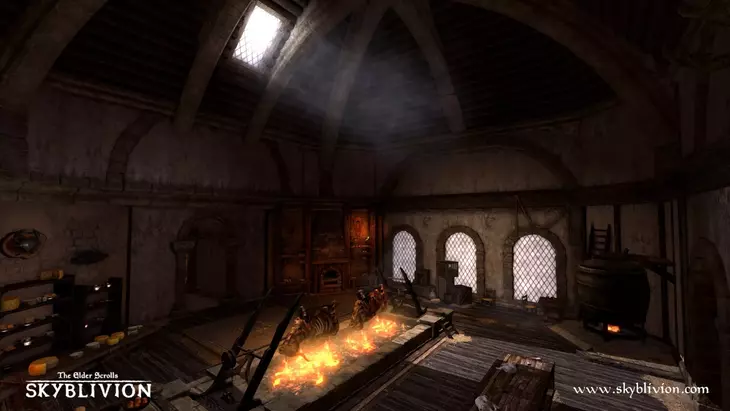 Авторы Skyblivion показывают интерьеры замка Брума