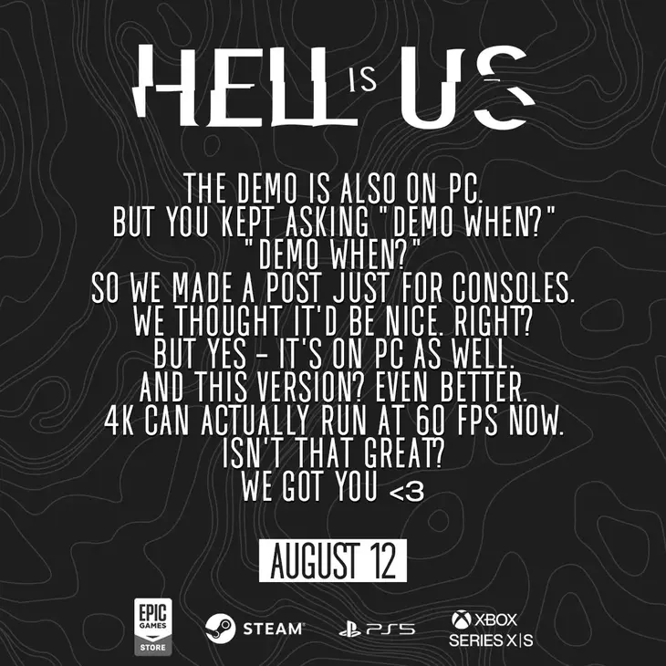 Обновленное демо Hell Is Us выйдет 12 августа — теперь на всех платформах