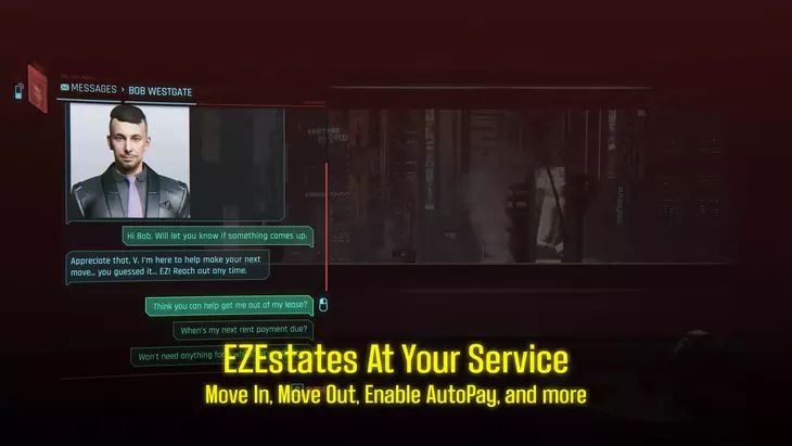 В Cyberpunk 2077 добавили полноценную систему аренды жилья с долгами и выселением