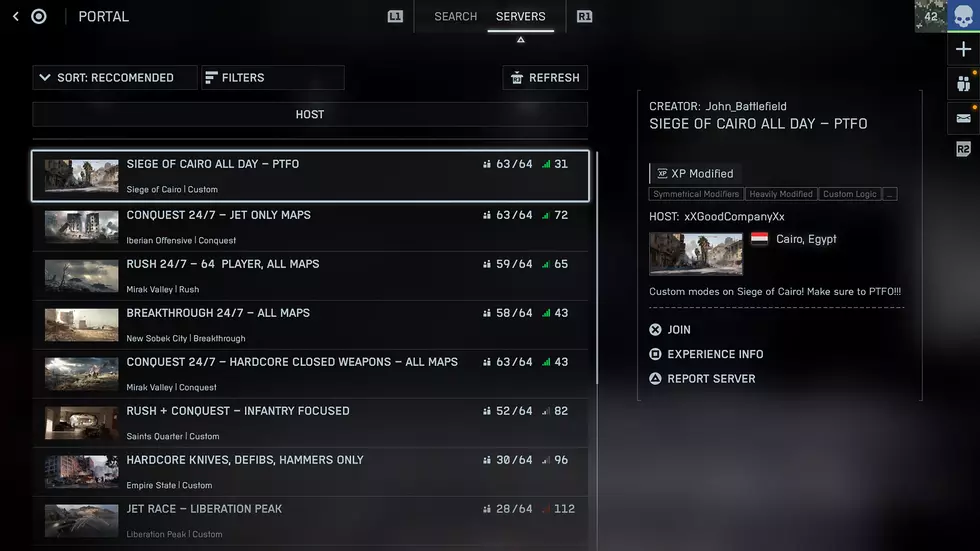 Сервера Portal в Battlefield 6 будут постоянными и всегда видны в браузере