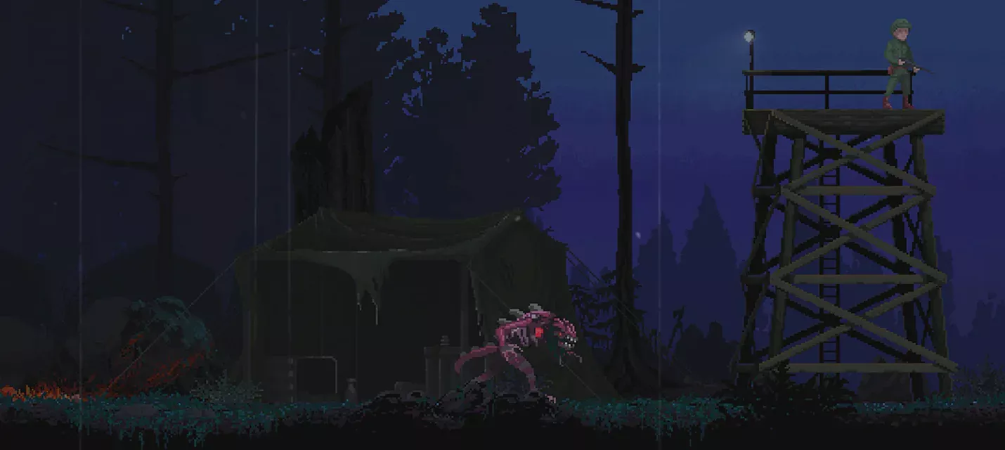 Изображение Анонсирован пиксельный хоррор-слэшер Skinwalker Изображение к Анонсирован пиксельный хоррор-слэшер Skinwalker