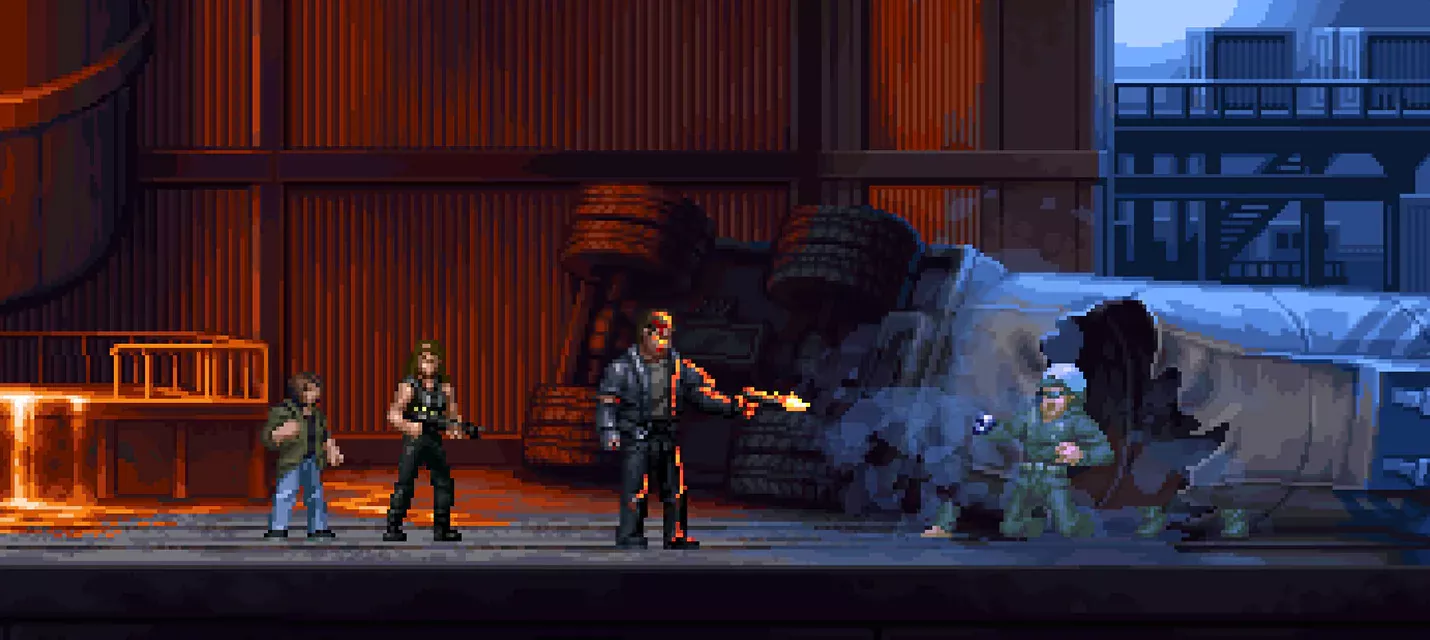 9 минут геймплея Terminator 2D...