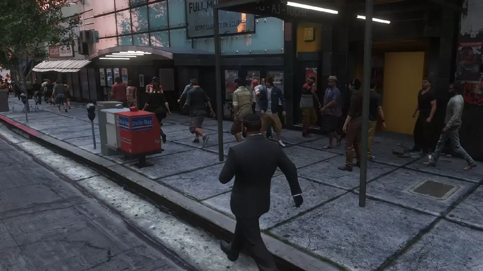 В Grand Theft Auto V наполнили улицы толпами пешеходов