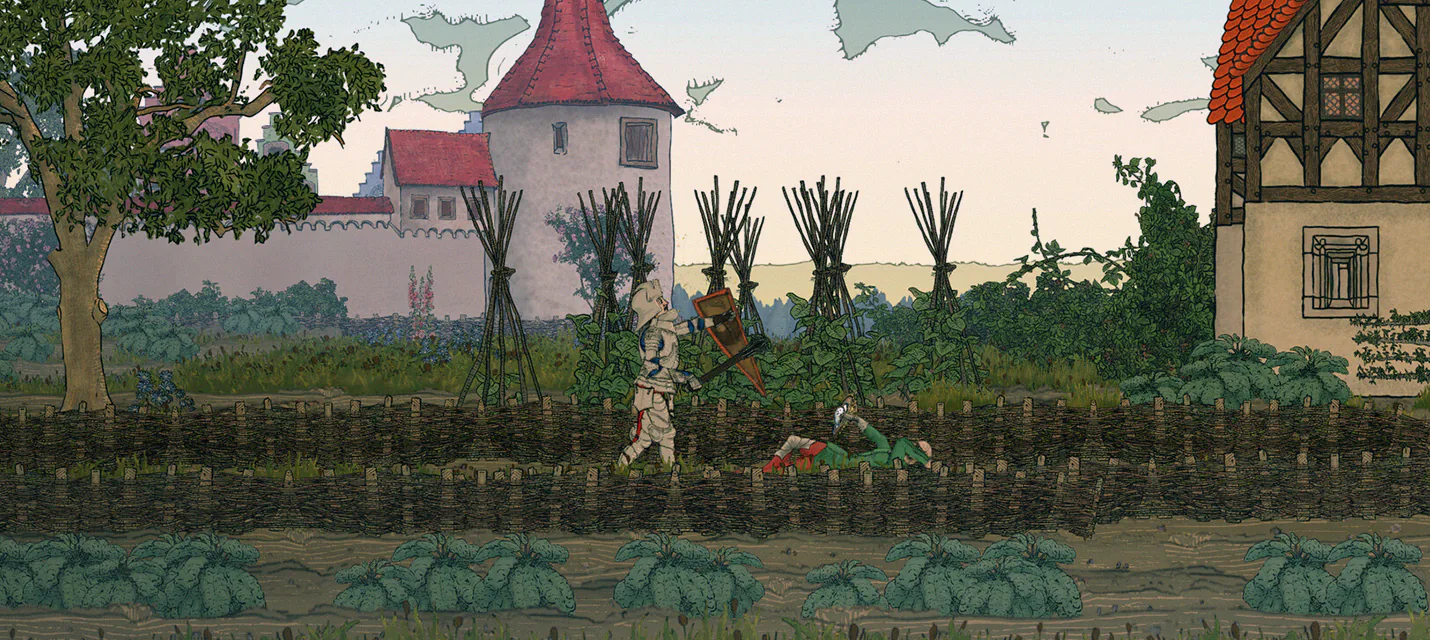 Изображение Анонсирован средневековый 2D-экшен с тряпичной физикой Ritter & Rotwein Изображение к Анонсирован средневековый 2D-экшен с тряпичной физикой Ritter & Rotwein