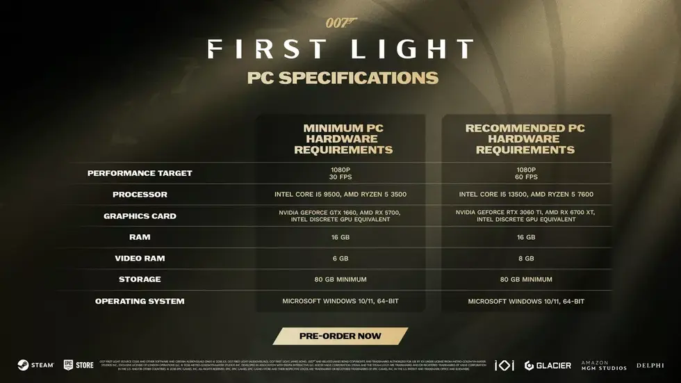 IO Interactive пересмотрела системные требования 007 First Light — RAM и VRAM снизили