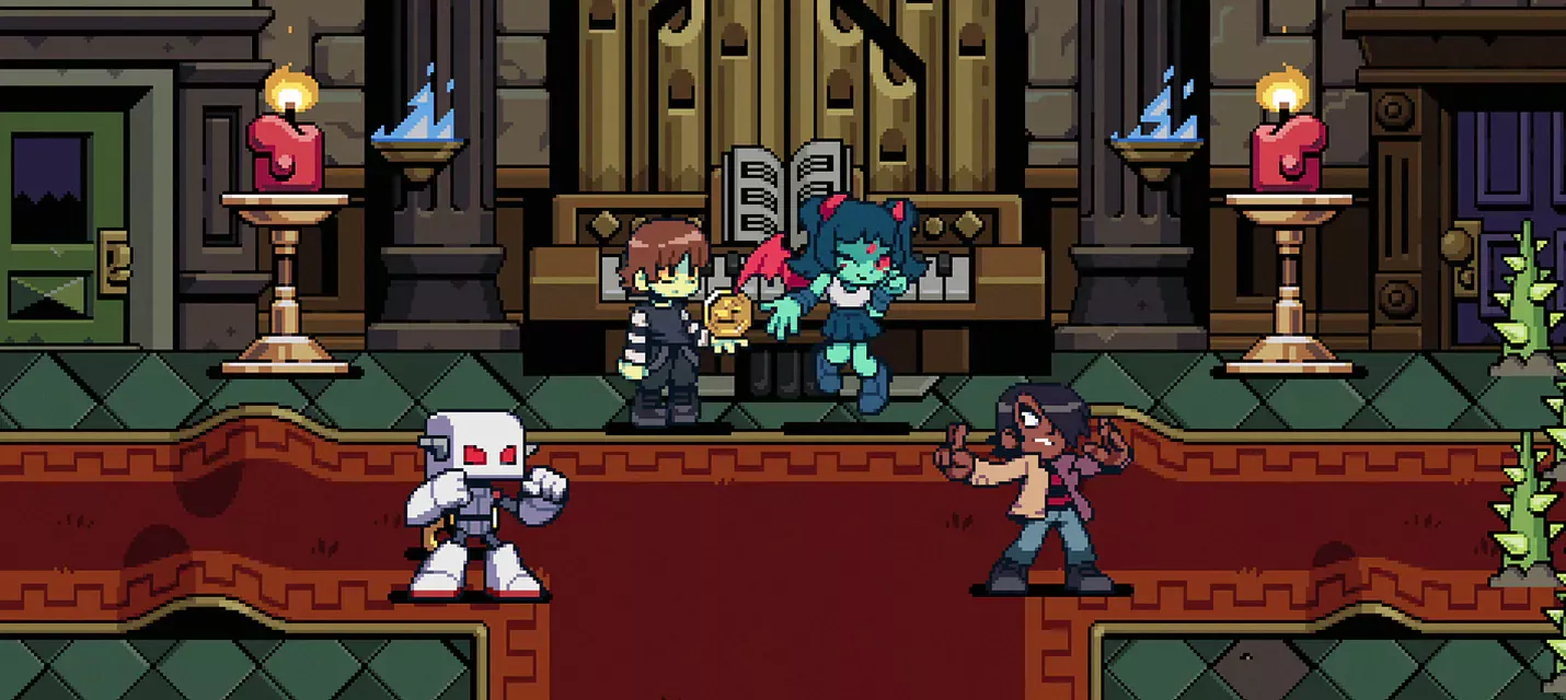 Ретро-сайдскроллер-битемап Sco...