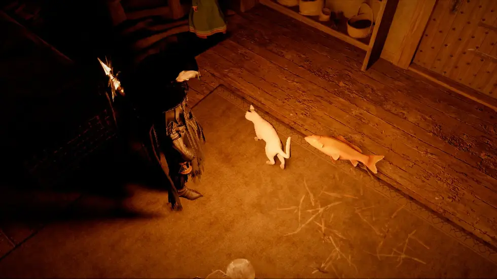 Как быстро приручить кошку в Crimson Desert — нужен Золотой карась