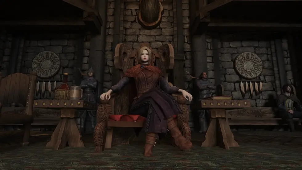 Мод для TES V: Skyrim добавил ярлам уникальные позы на тронах