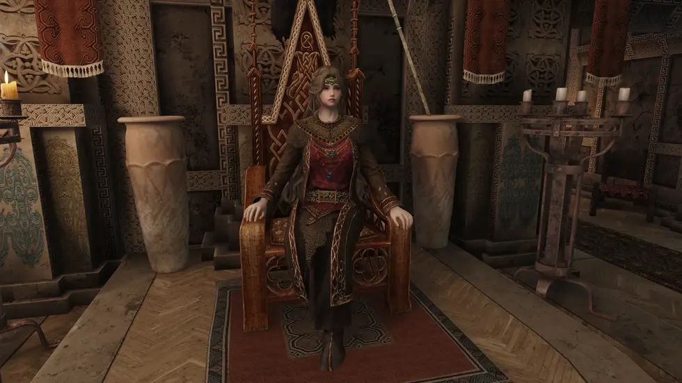 Мод для TES V: Skyrim добавил ярлам уникальные позы на тронах