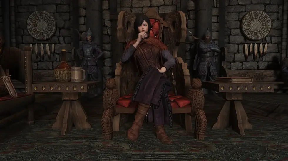Мод для TES V: Skyrim добавил ярлам уникальные позы на тронах