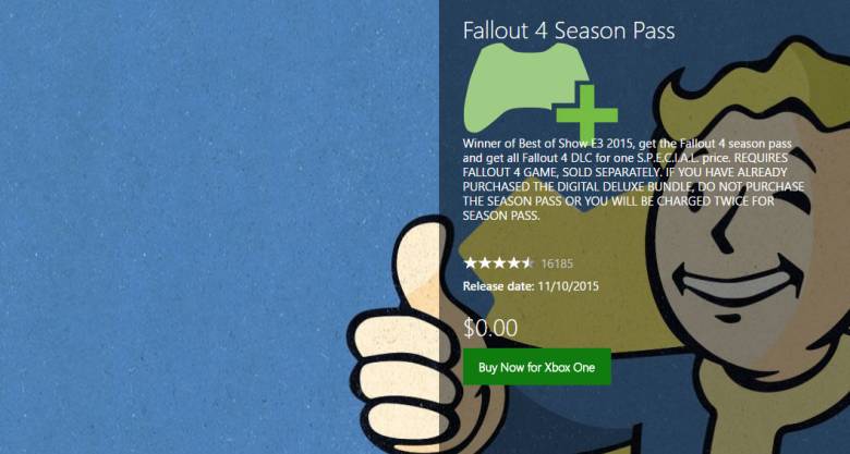 Fallout 4 - Fallout 4 и сезонный пропуск бесплатно в Xbox Store - screenshot 1