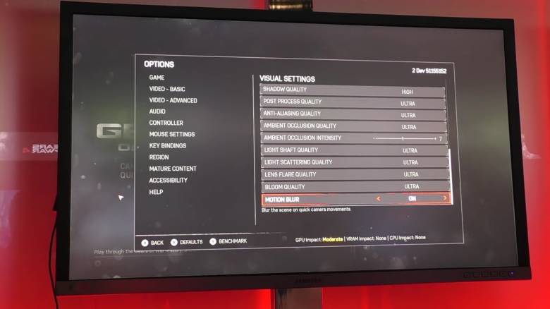 Gears Of War 4 - Шоты с настройками PC-Версии Gears of War 4 - screenshot 3