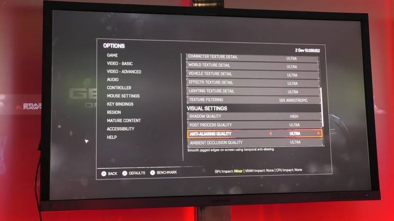 Gears Of War 4 - Шоты с настройками PC-Версии Gears of War 4 - screenshot 2