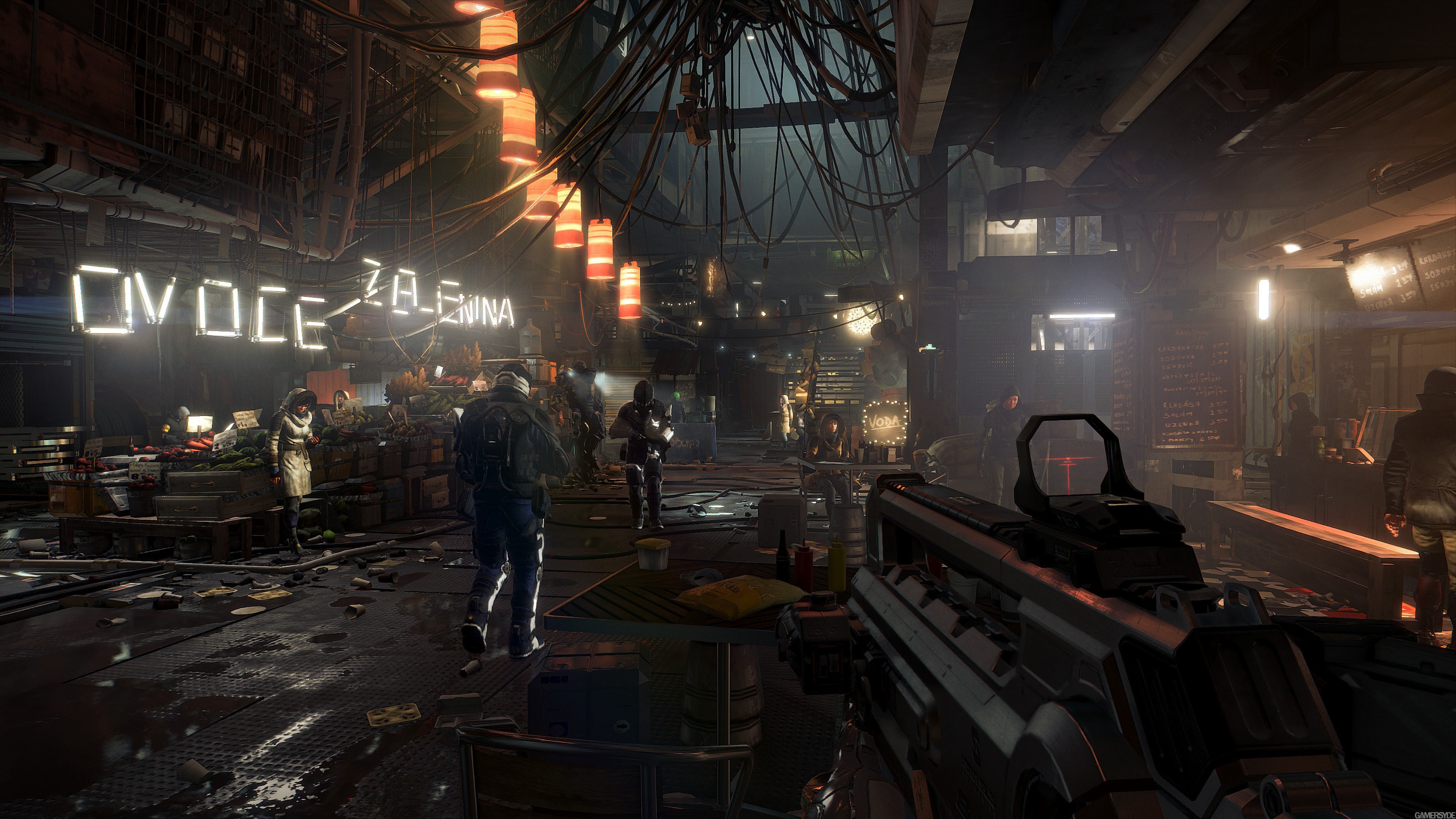 Deus Ex: Mankind Divided: 4K скриншоты - PC против PS4 Pro.