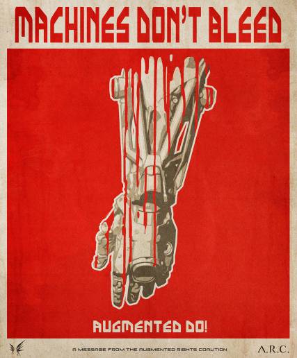 PC - Агитационные плакаты Deus Ex: Mankind Divided - screenshot 1
