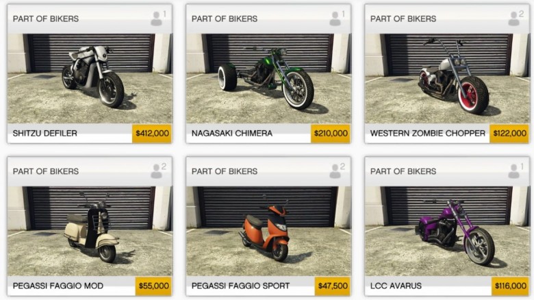 Grand Theft Auto V - Вам понадобится всего 1.4 миллиона, чтобы купить все новые мотоциклы из нового DLC для GTA Online - screenshot 1