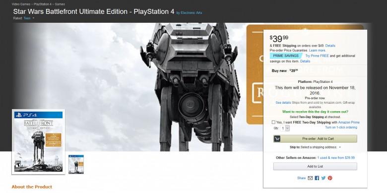 Star Wars: Battlefront - UPD: Star Wars: Battlefront Ultimate Edition официально анонсирована - screenshot 2