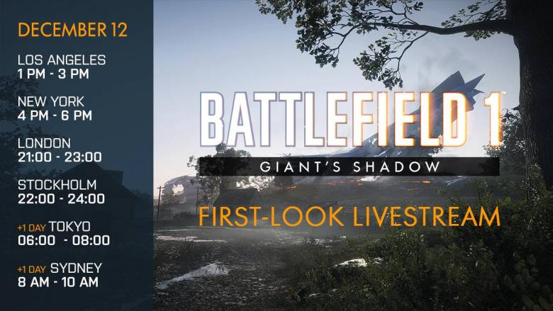 Battlefield 1 - Карту «Тень Гиганта» для Battlefield 1 покажут завтра на стриме - screenshot 1