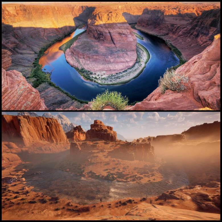 Sony - Сравнение реально существующих мест c их виртуальными копиями в Horizon: Zero Dawn - screenshot 1
