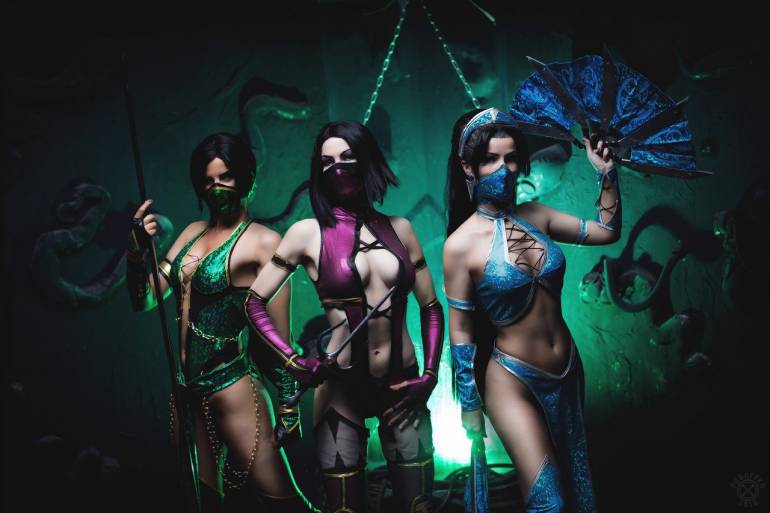 PC - Красочный Cosplay Джейд, Китаны и Милины - бойцов из Mortal Kombat - screenshot 5