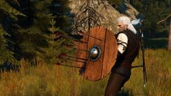 The Witcher 3: Wild Hunt - С помощью этого мода вы сможете вооружить Геральта щитом в The Witcher 3 - screenshot 2